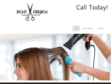 Tablet Screenshot of bendhairsalon.com